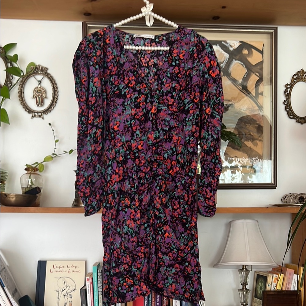 Zara Multicolor Floral Long Sleeve Dress
